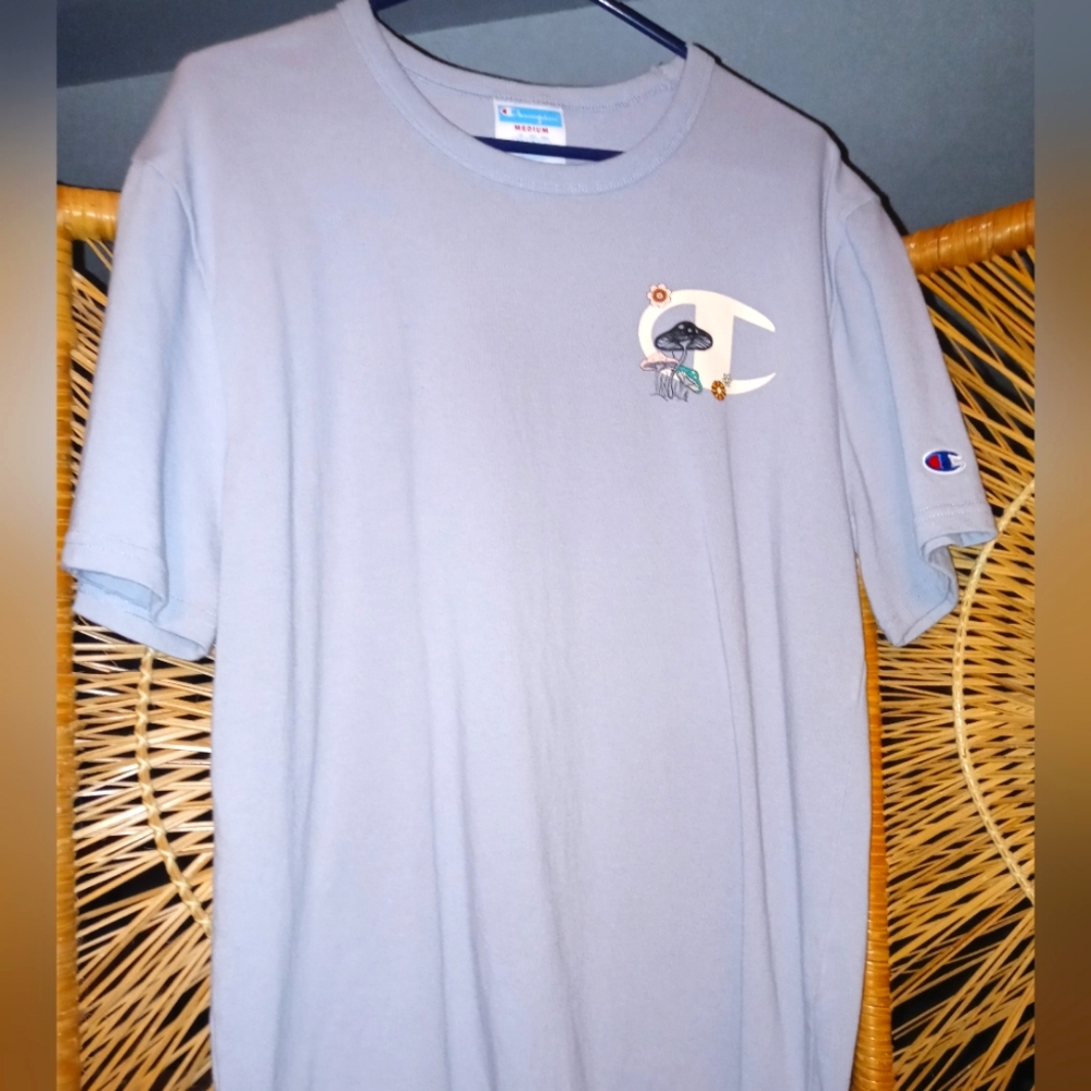 Champion mushroom script tee